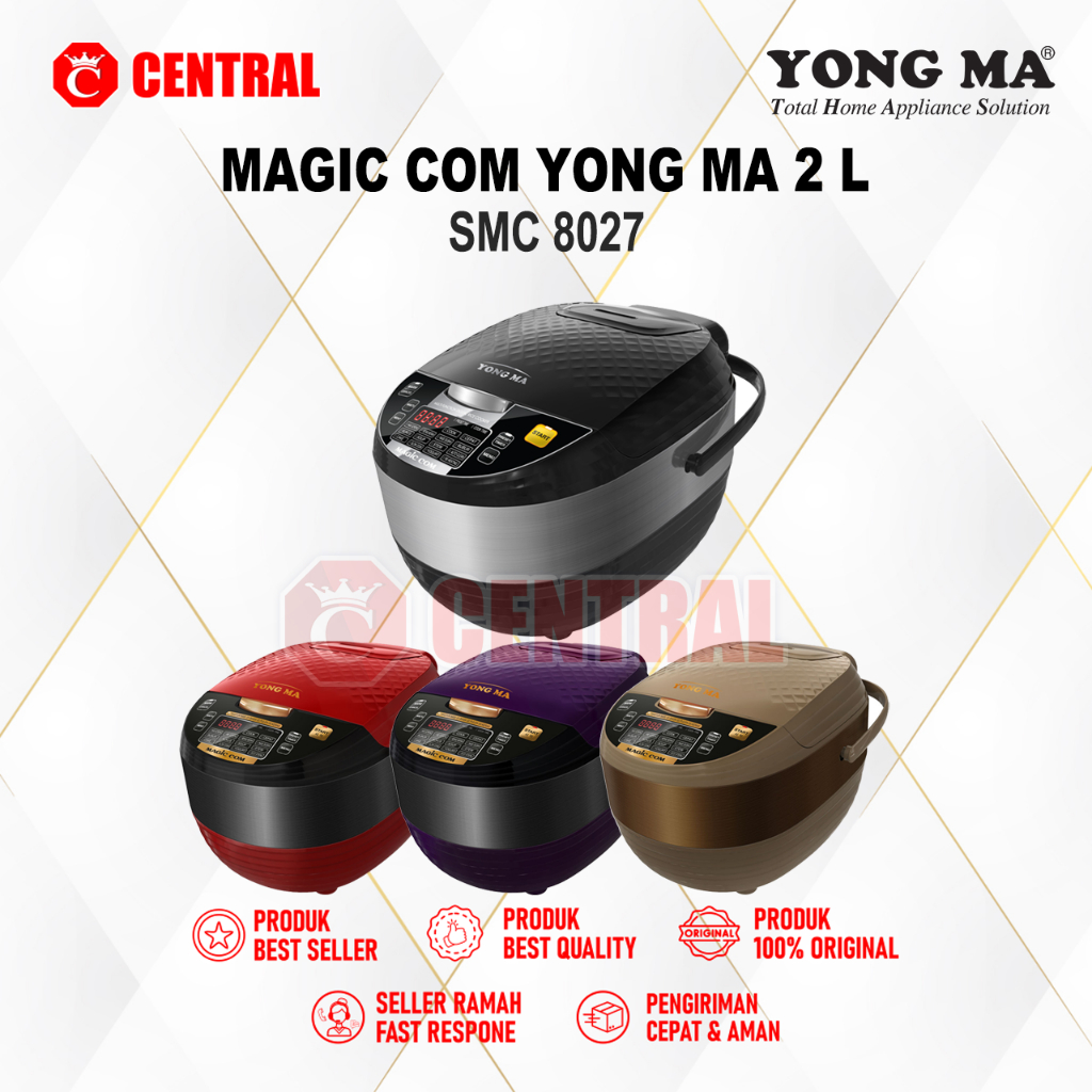 MAGIC COM YONGMA SMC - 8027 / SMC8027 / SMC 8027 UPGRADE DIGITAL RICE COOKER 2L 100%
