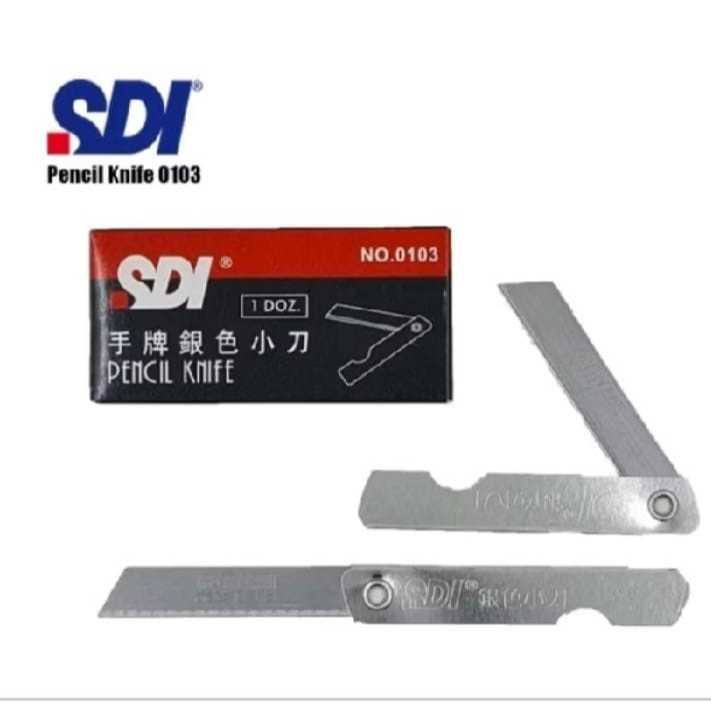 Pisau lipat SDI 0103 silet stainless cutter knife / Cutter lipat sdi HARGA 1 LUSIN
