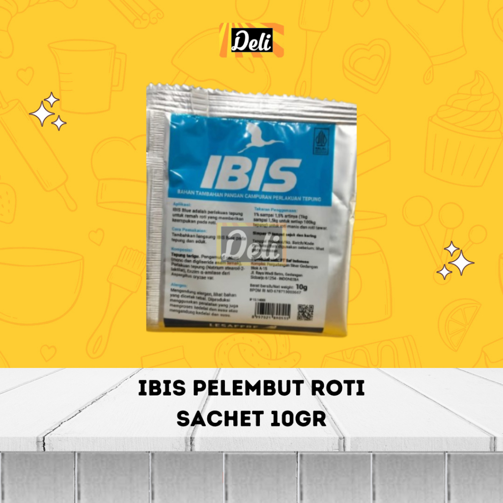 Ibis Pelembut Roti Bubuk Sachet 10gr/IBIS Pelembut 10gr