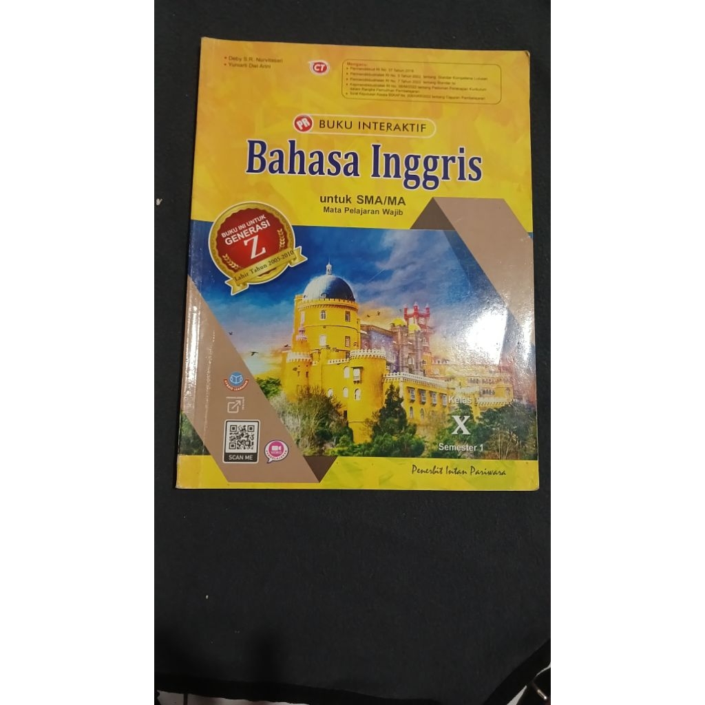 Pr bahasa inggris untuk sma wajib kelas X semester 1