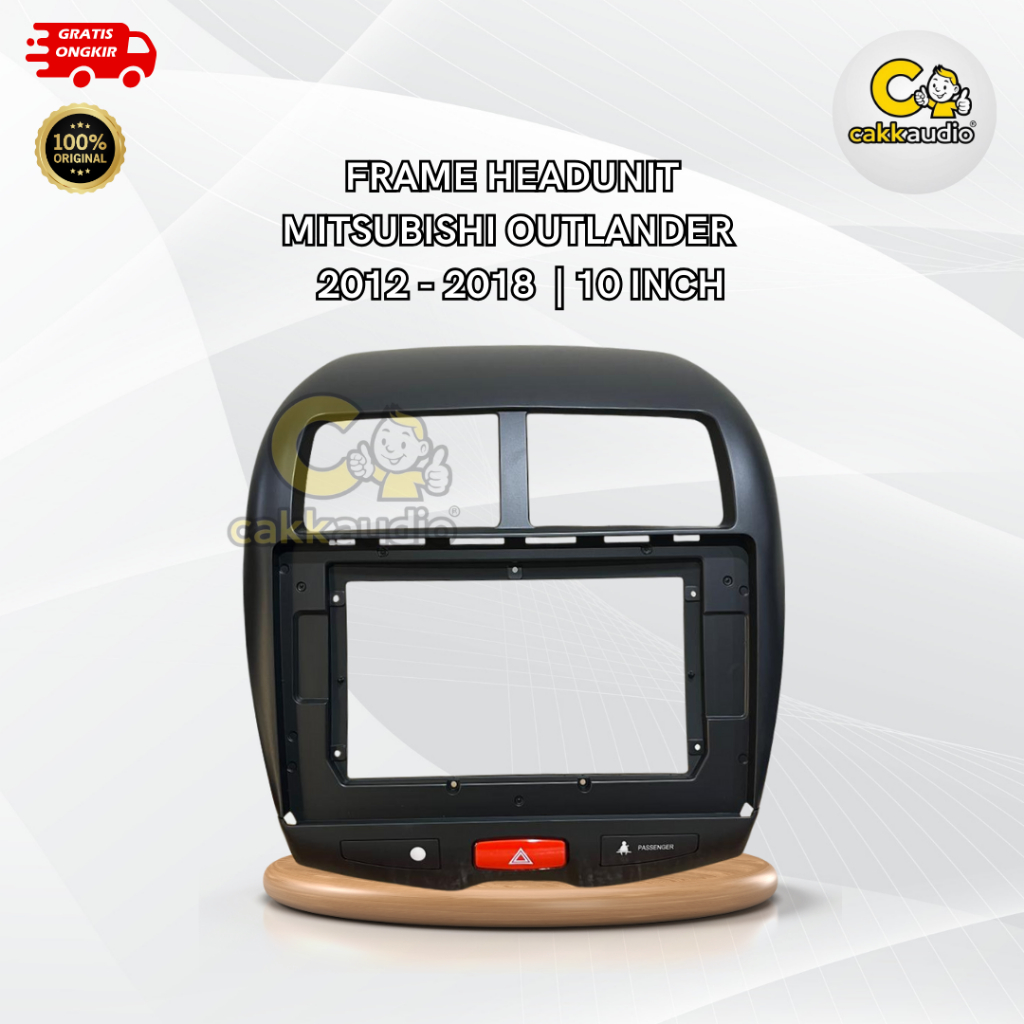 Frame Headunit Android Mobil Mitsubishi Outlander | 2012 - 2018 | 10 Inch