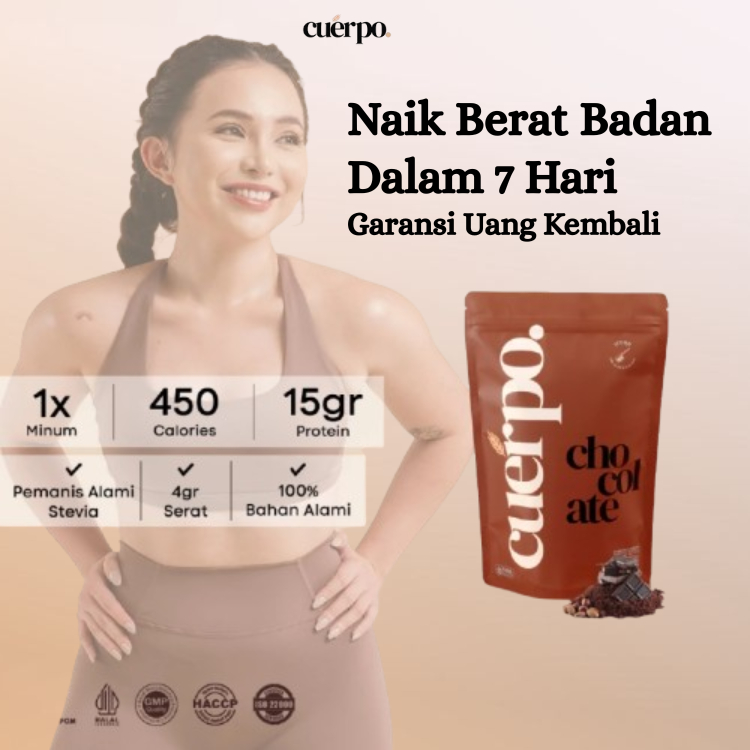 Cuerpo Susu Rasa Cokelat Penggemuk Badan Cepat Permanen