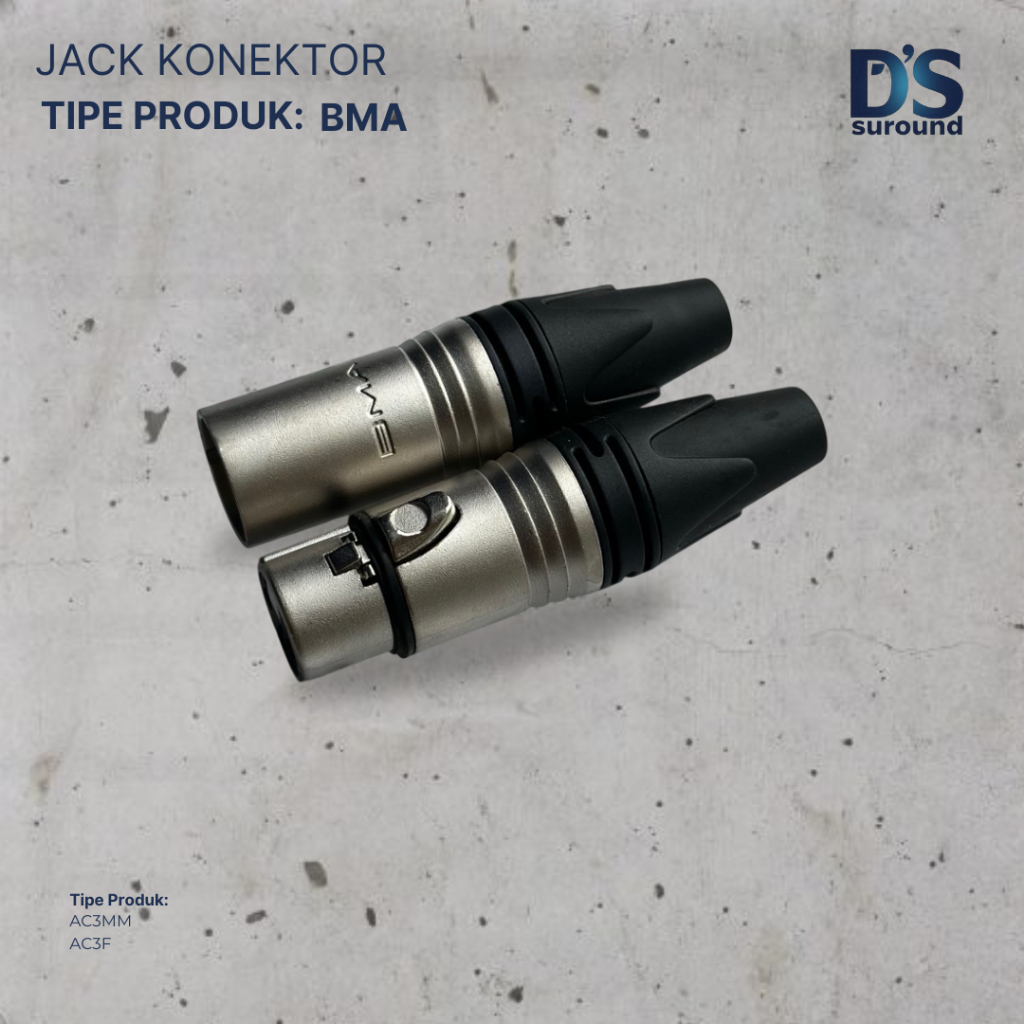 Sepasang Jack XLR BMA Original for Canon