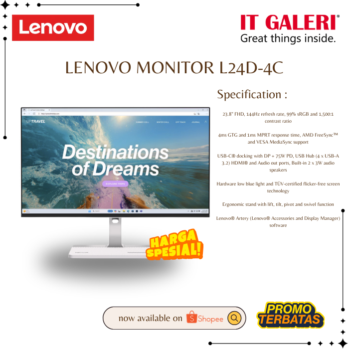 Monitor Lenovo L24D-4C