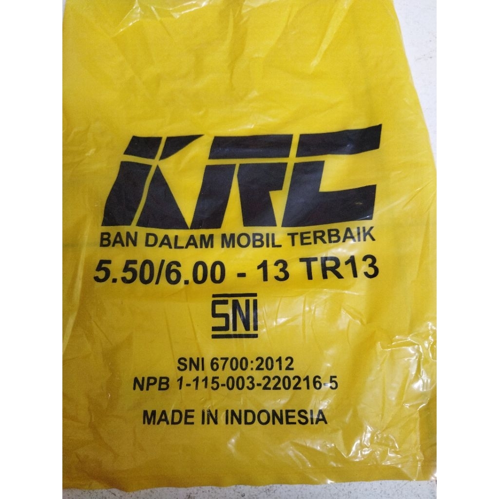Ban dalam mobil KRC ring 13 / 550-13 / 550R13 / 550 13
