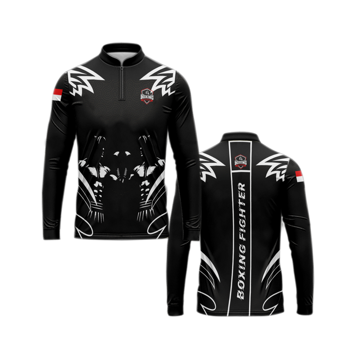 Kaos Baju Jersey/Model 'BOXING' /Fullprint Kaos Polo  - dewasa&Anak/new 2025 Bisa custom Gambar/Tuli