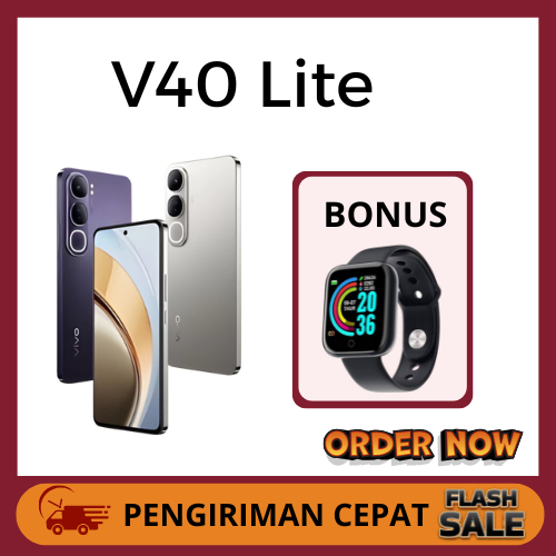 VIVO V40 Lite 5G RAM 12/512GB  Baterai 5000mAh | Layar AMOLED 120Hz Garansi 1 tahun BISA COD