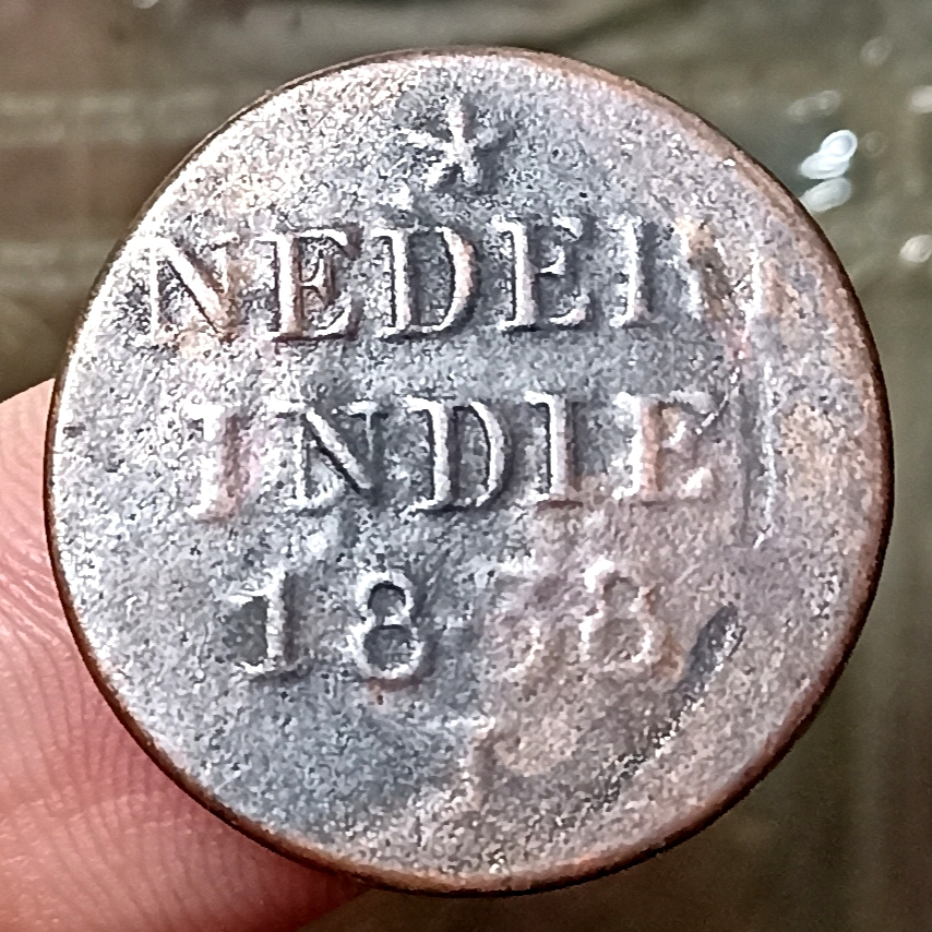 Koin Kuno Indonesia (Netherlands East Indies) 1/4 Stuiver Tahun 1938