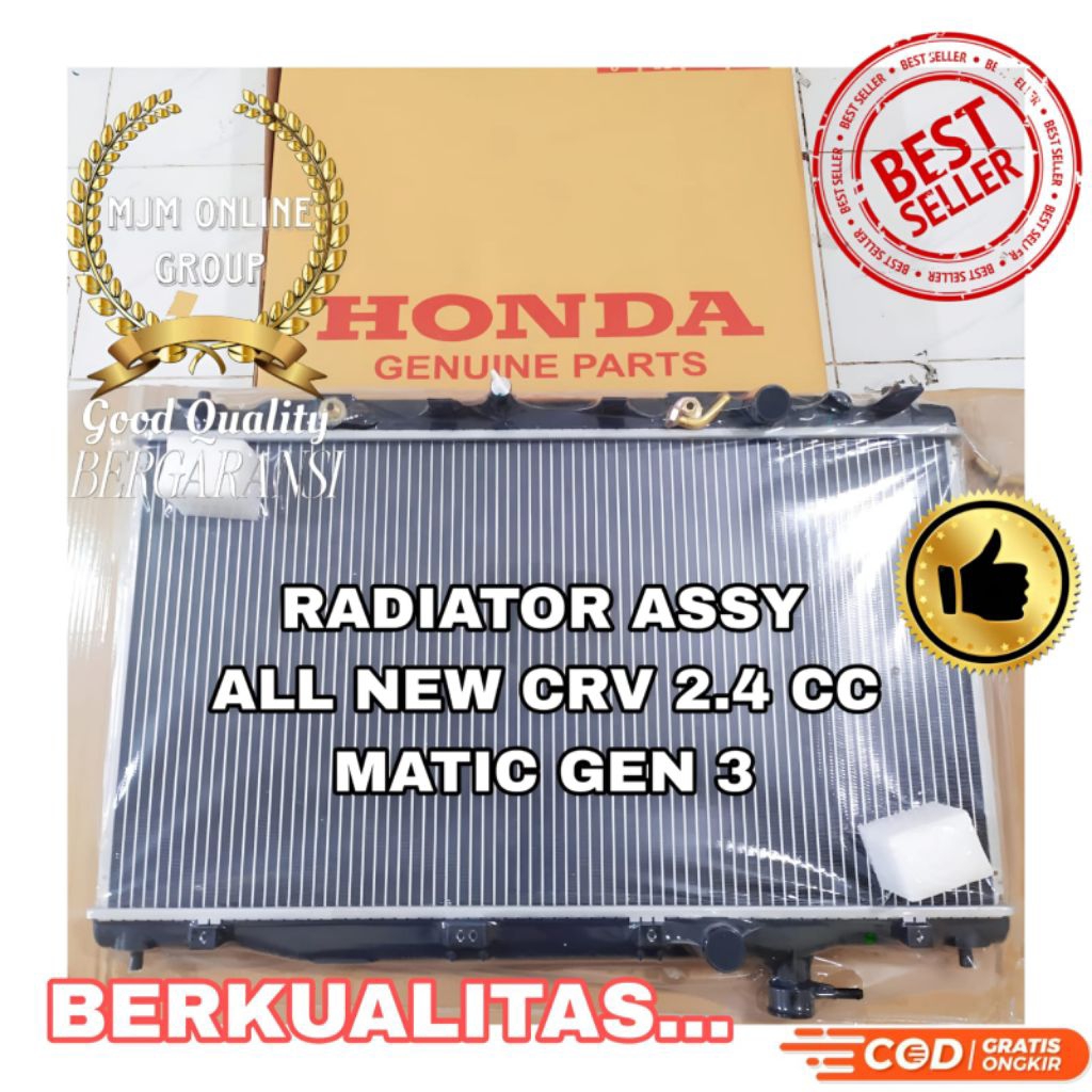 RADIATOR HONDA ALL NEW CRV 2.4CC GEN 3 MATIC ORIGINAL