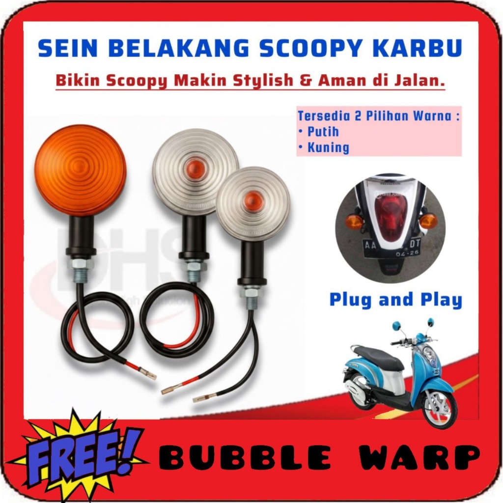 Lampu Sein Honda Scoopy Karbu Standar Scoopy Karbu Sein Scoppy Universal