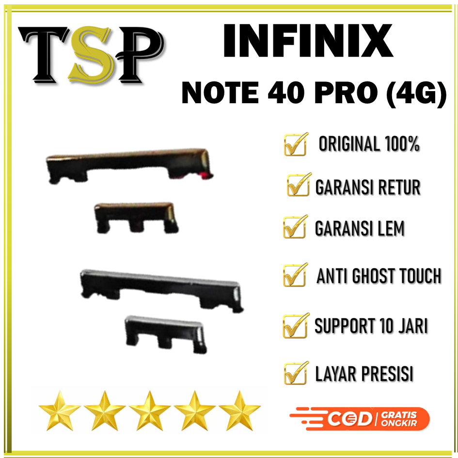 TOMBOL LUAR ON OFF + VOLUME INFINIX NOTE 40 PRO 4G