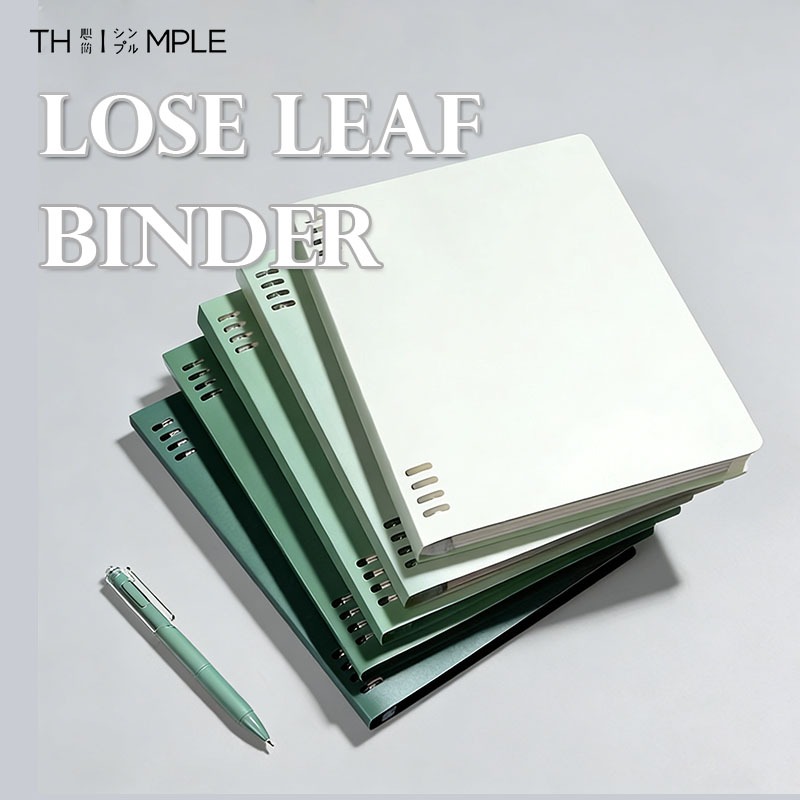 buku binder/Notebbok Buku  A5 B5/Sekolah  Buku Notebook Aesthetic Lose Leaf Binder Kuliah-Thimple