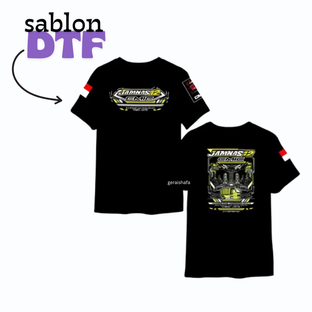 KAOS JAMNAS12 CMIC KAOS DISTRO CMIC JAYA COMBED LENGAN PENDEK