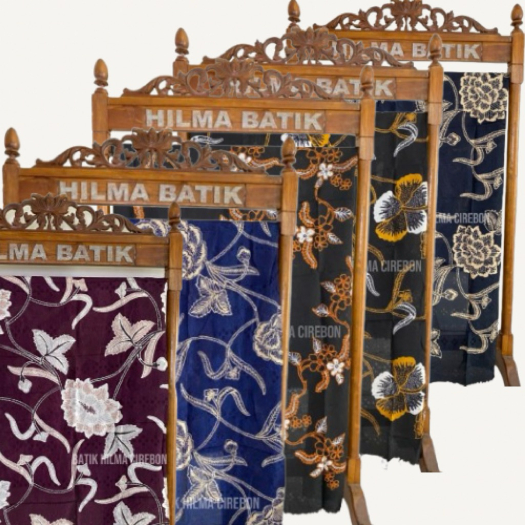 [BATIK HILMA] Bahan Kain Batik Cap Viscose Pangkoan Warna Gelap| Bahan Viscose | Batik Cetak | Batik