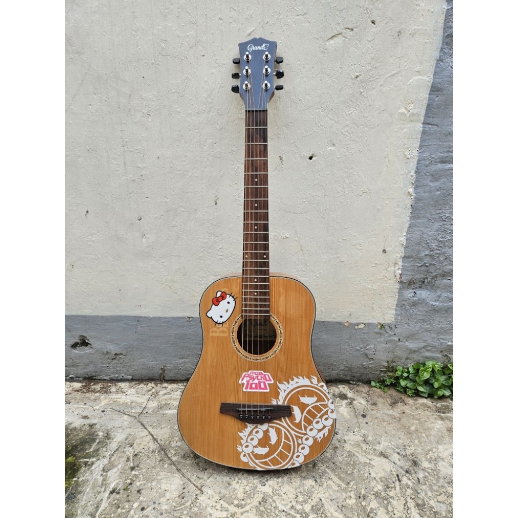 Gitar Grande 3/4 Fee Case + Capo + senar + pick