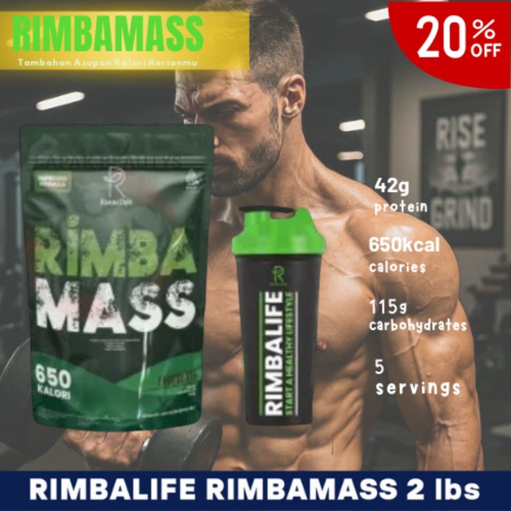 Rimbas Mass Susu Penambah Masa Otot Dan Memenuhi Nutrisi Tubuh Halal Bpom