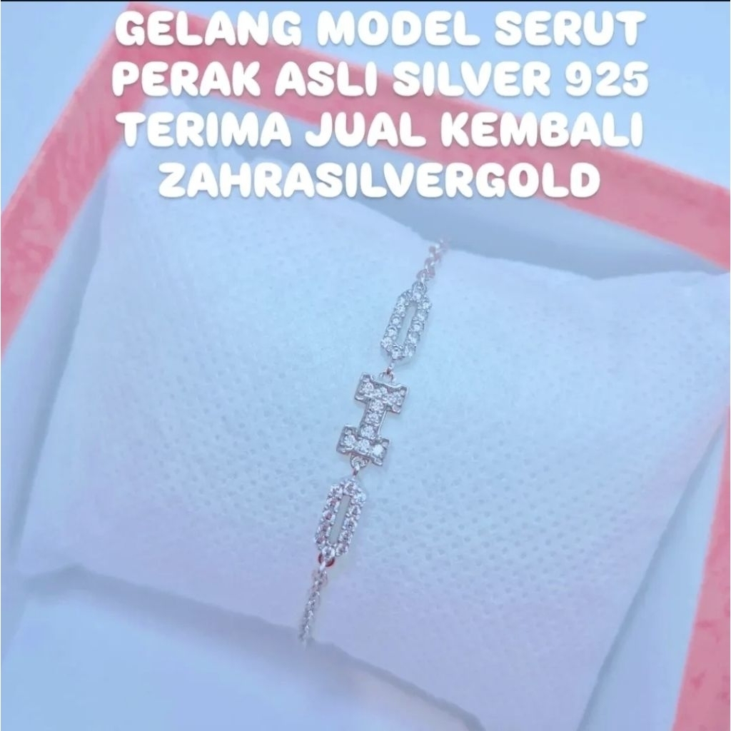 Gelang Serut  PERAK Asli Silver 925 (Terima Jual Kembali)