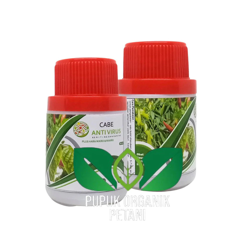 Pupuk Organik Cabai 50ml Anti Virus Keriting Obat Daun Menguning Cabe Atasi Daun Kuning dan Keriting