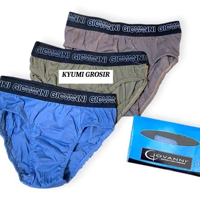 Celana Dalam Pria Giovanni Model Boxer - Isi 3pcs || Celana Dalam Pria Murah