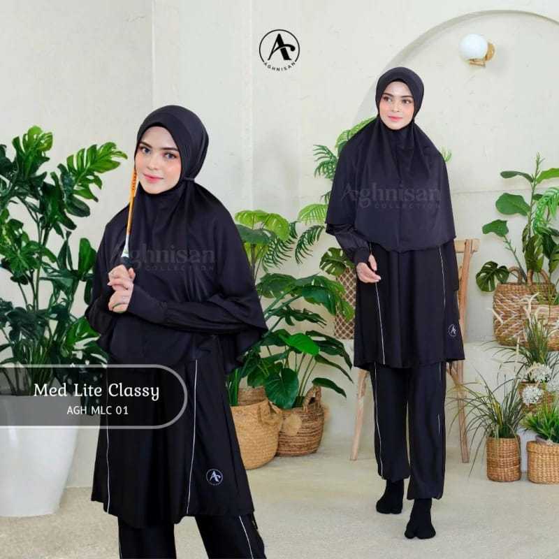 Baju Olahraga Muslimah Aghnisan Med Lite Classy - Aghnisan Collection - Butik Salisa