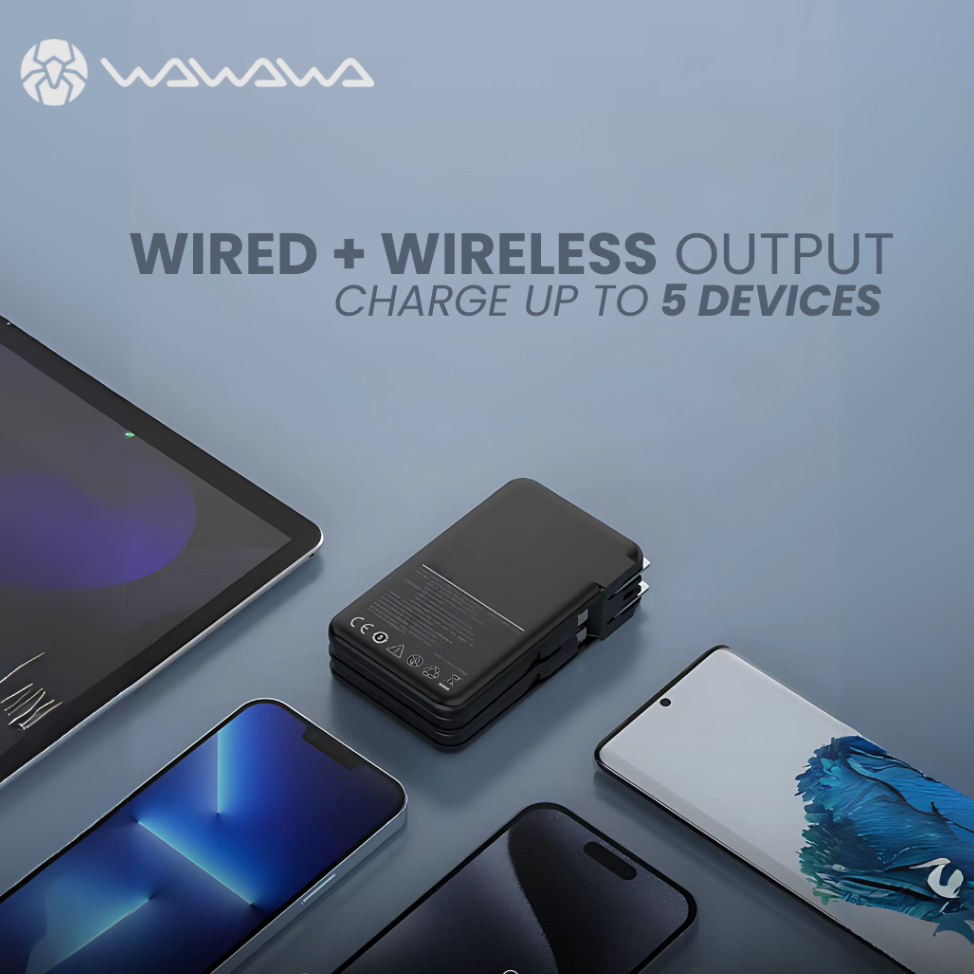WAWAWA WA-AC010 Wireless Powerbank 3-IN 1 10.000 mAh 20W