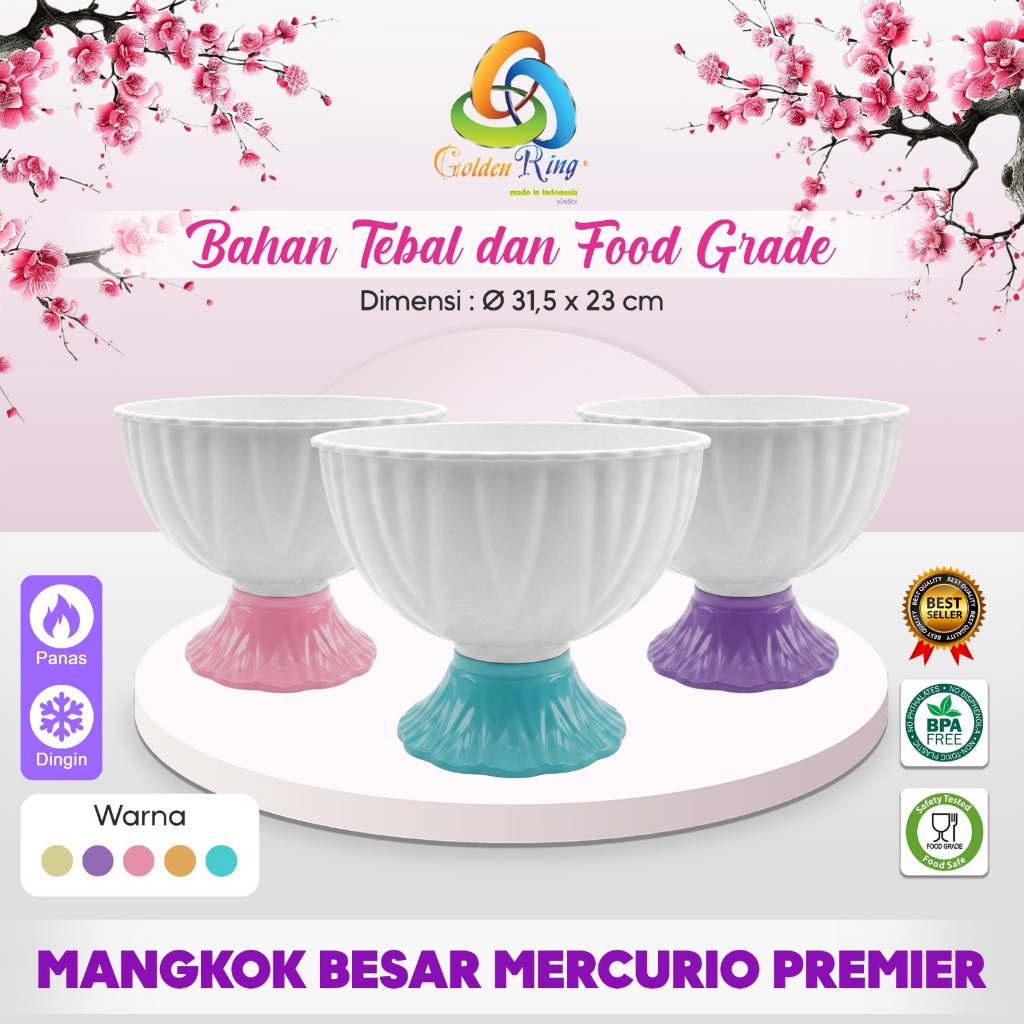 MANGKOK MERCURIO PREMIER / MANGKOK PRASMANAN BESAR / MANGKOK JUMBO / MANGKOK PLASTIK
