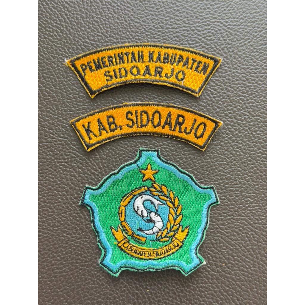 Badge Atribut ASN Pemkab Sidoarjo (full bordir)