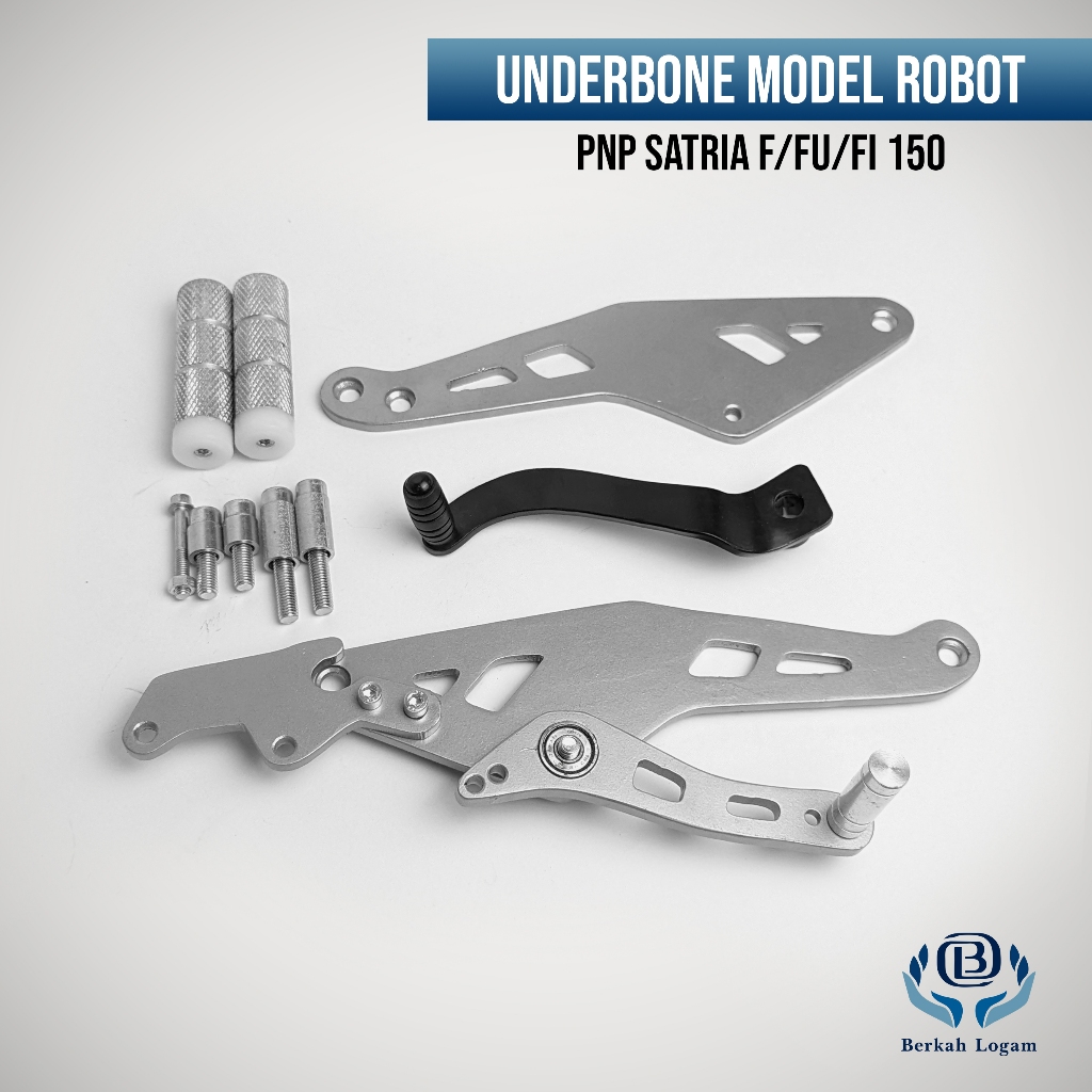1 Set Underbone Satria Fu Karbu / Injeksi Jalu Lipat Cutting CNC Model Robot Step Belakang