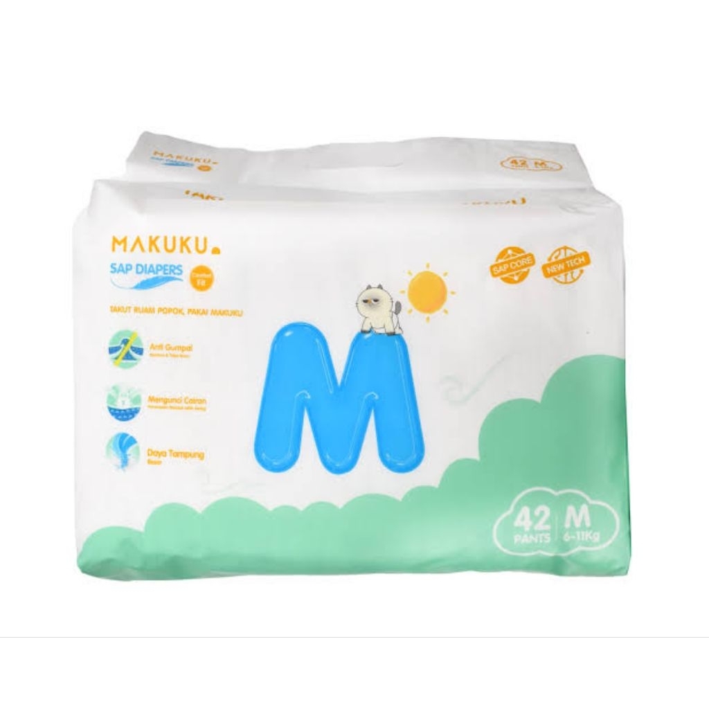 MAKUKU FIT M42 / PAMPERS DIAPERS POPOK BAYI MAKUKU M42