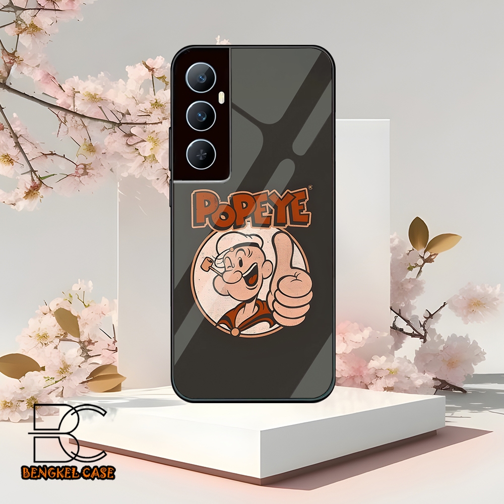 (BS253) Case Kilau Realme C65 Casing Hp Realme Pelindung Smartphone Motif POPEYE