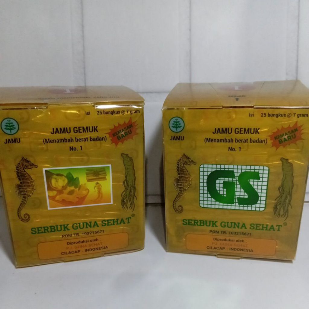 Jamu gemuk sehat serbuk Guna Sehat GS no. 1