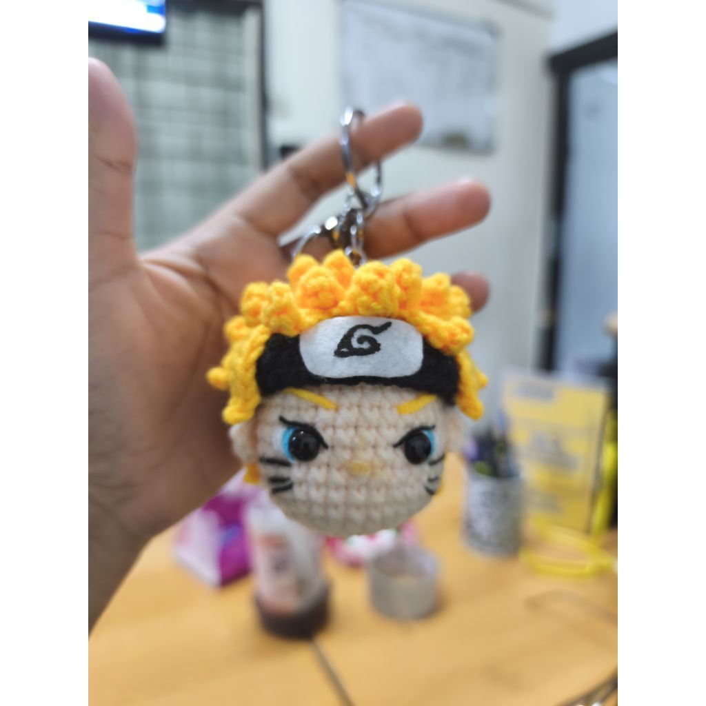 Keychain Rajut Naruto - Ganci Rajut Naruto - Amigurumi Naruto