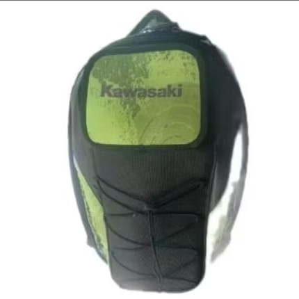 tas ransel helm kawasaki hijau bekas pakai