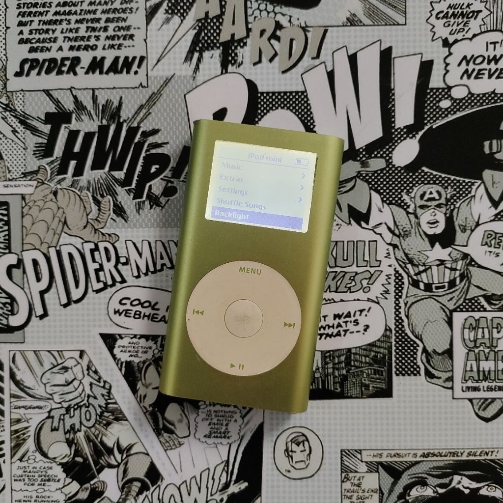 iPod Mini Gen 2 Hijau 16GB Mod Micro SD Normal Semua Baterai Awet