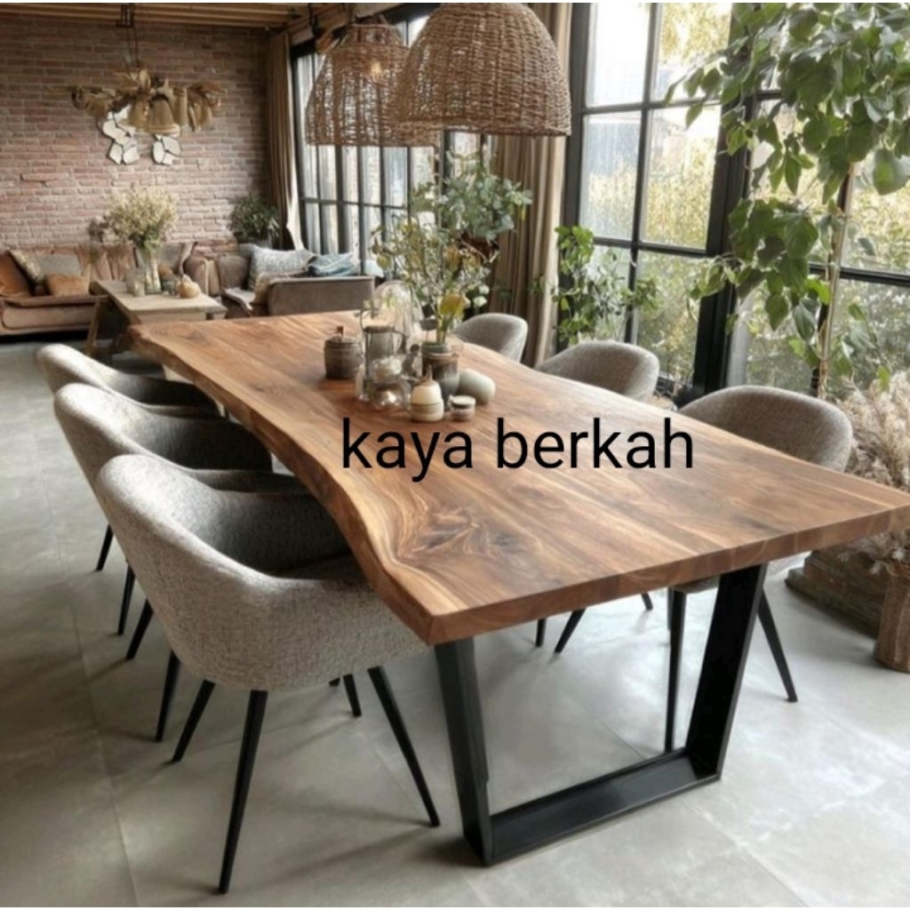 meja makan /meja sisi alami /meja meeting/meja kantor 180x80x75