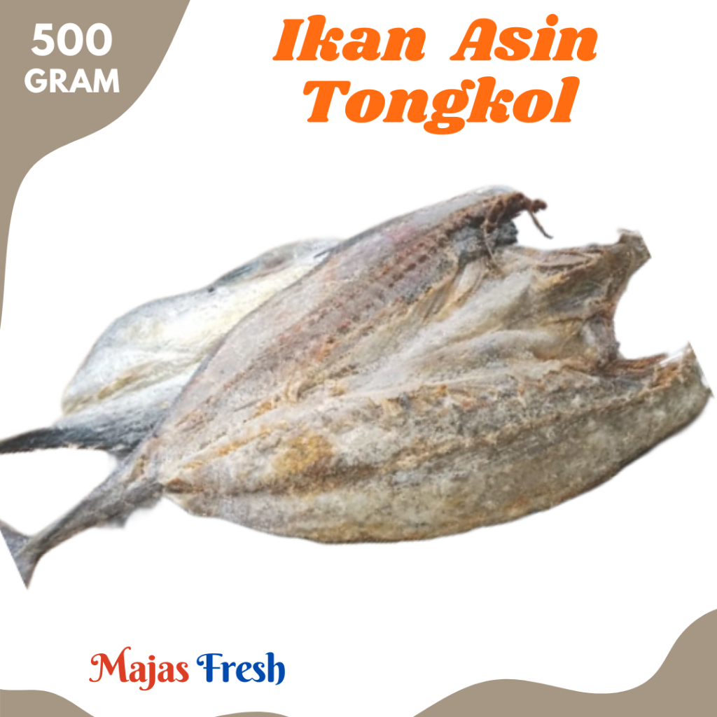 IKAN TONGKOL Asin Kering - Ikan Asin Tongkol Utuh Kering | 500gr [ Harga Per 0,5 Kg ]