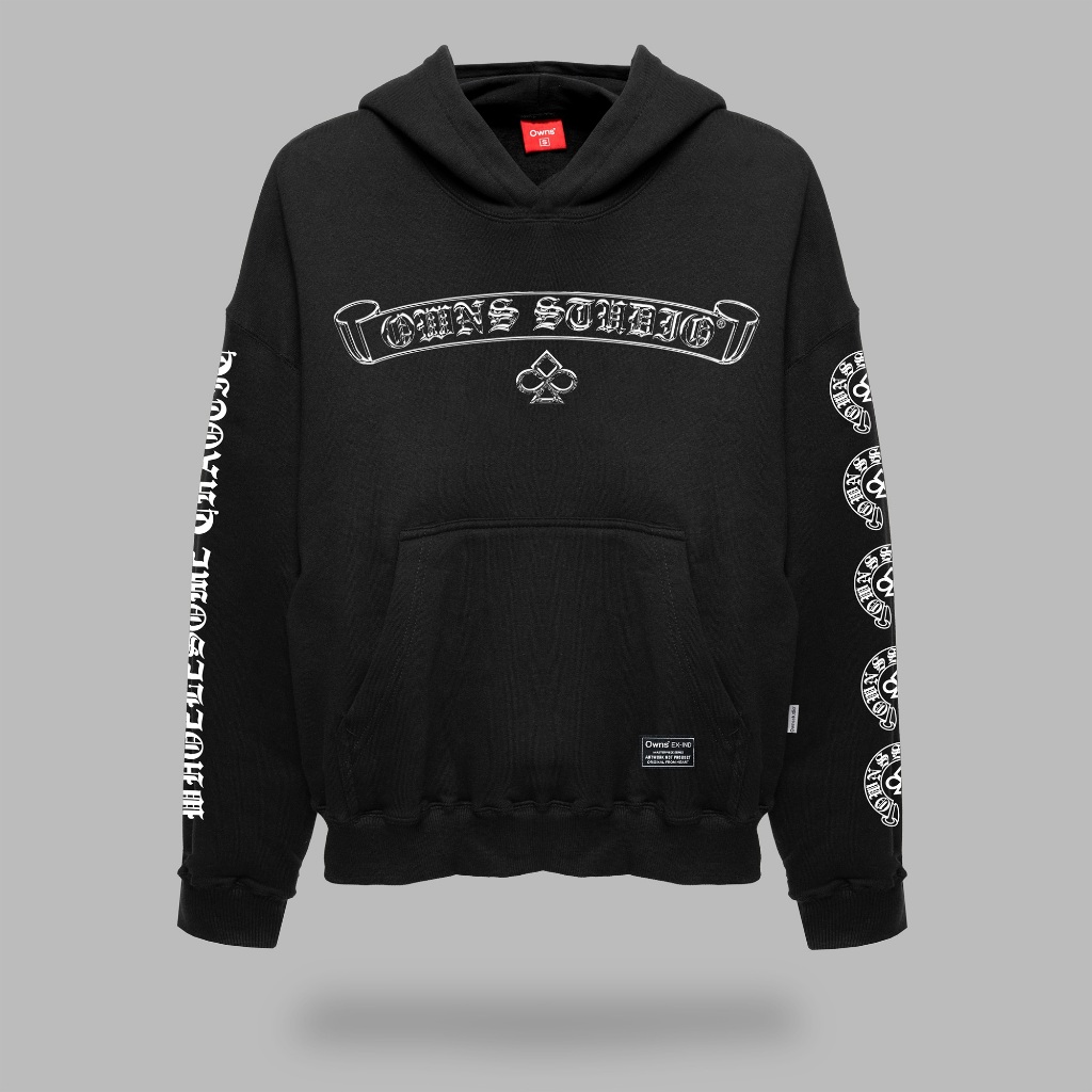 Owns Hoodie Boxy HD Chrome Black
