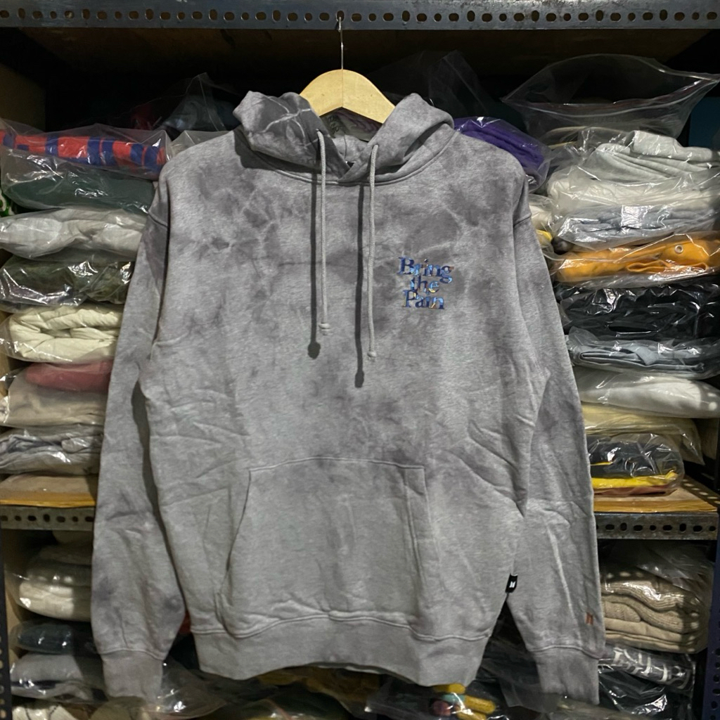 BTS On Bring The Pain Tie Dye Hoodie Grey Size M 69x54