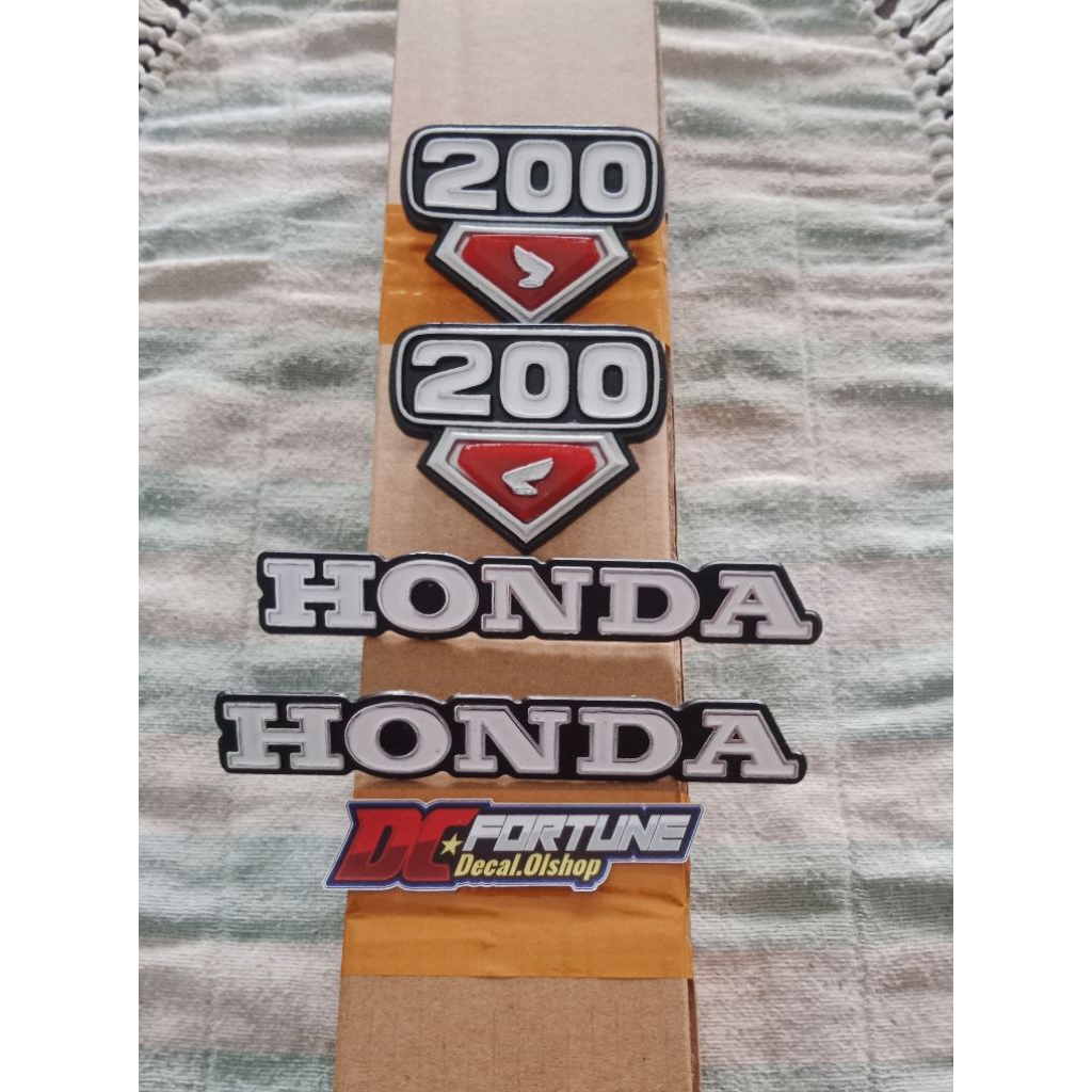 emblem logo tengki cb 125 set emblem box aki cb 200 twiin