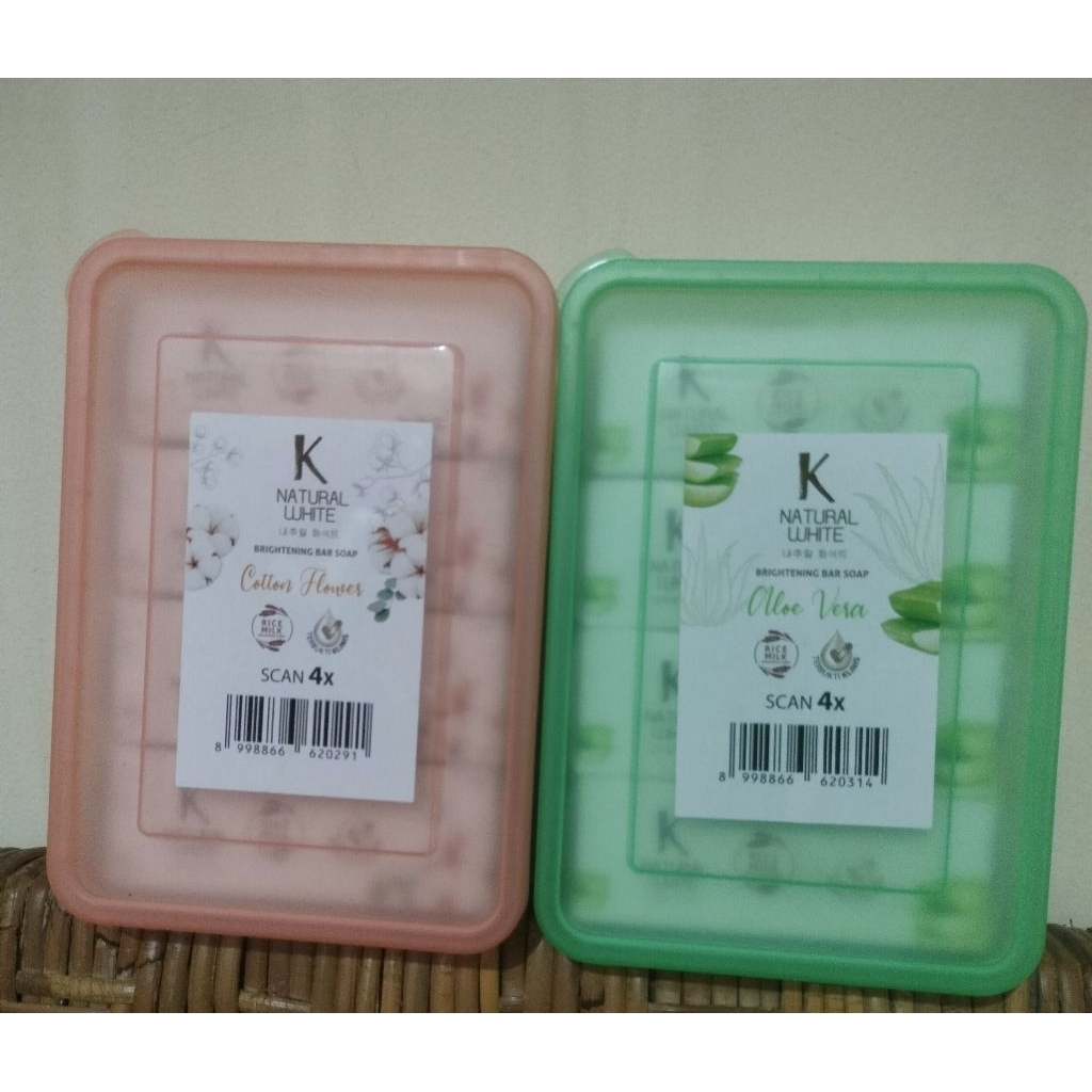 K natural white sabun mandi batang