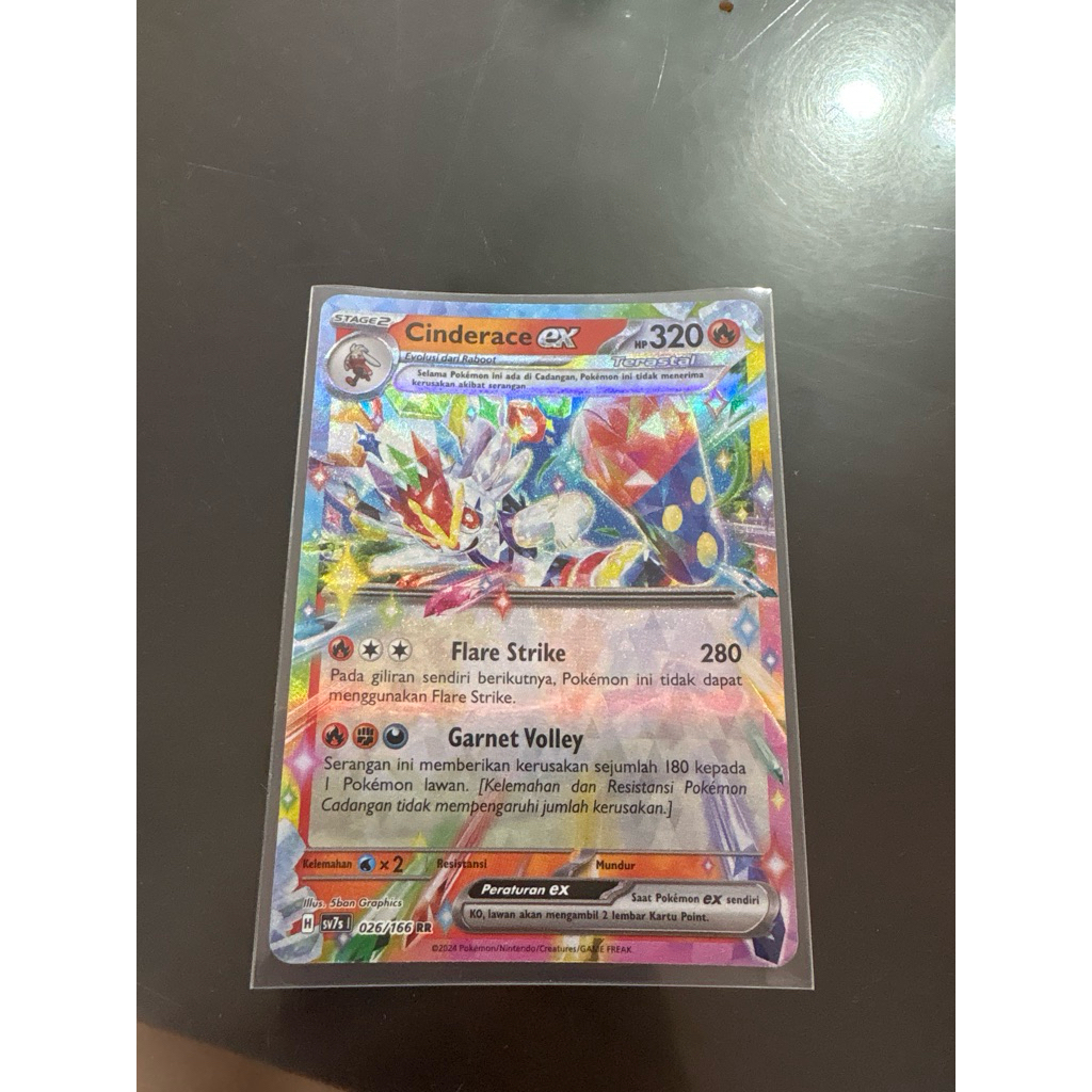kartu pokemon cinderace ex