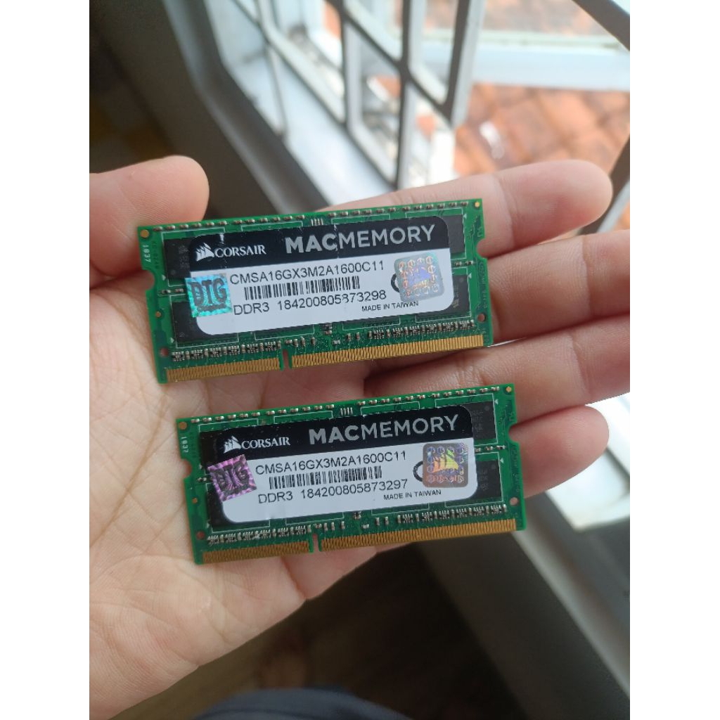 RAM 16gb (8x2) DDR3 Laptop / Sodimm - Corsair Macmemory 1600mhz