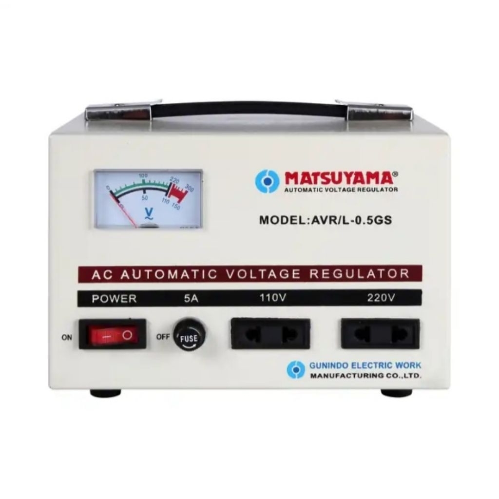 Stabilizer Stavol AVR MATSUYAMA Stavolt 500 Watt 0.5kva AVR/L-0.5GS Matsuyama