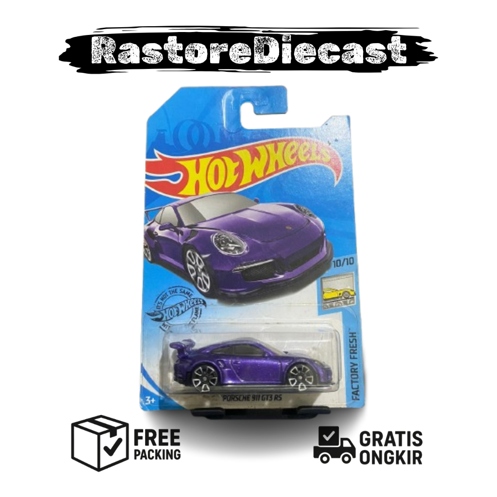 Hotwheels Porsche 911Gt3 Rs Purple