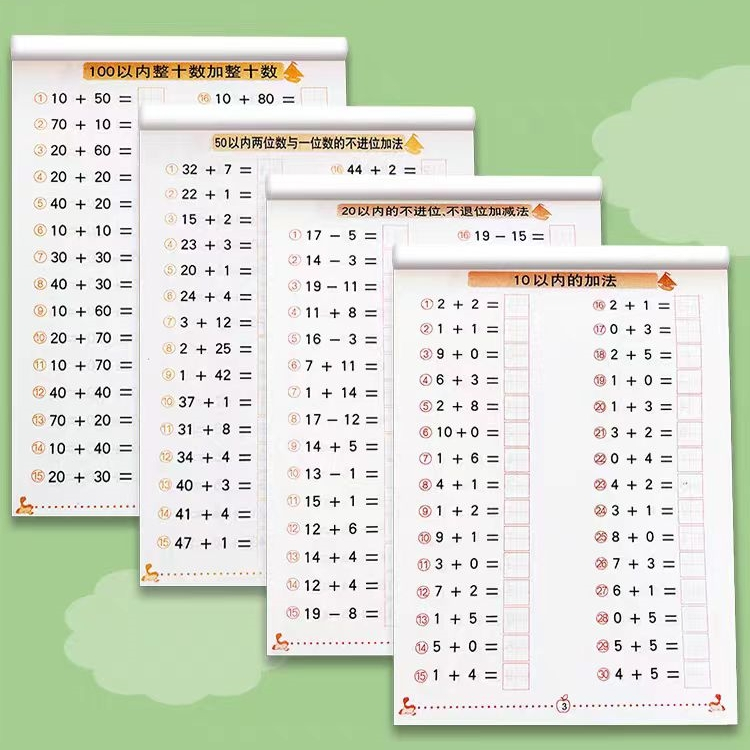 Buku Latihan Matematika Anak - Soal Penjumlahan & Pengurangan TK/SD