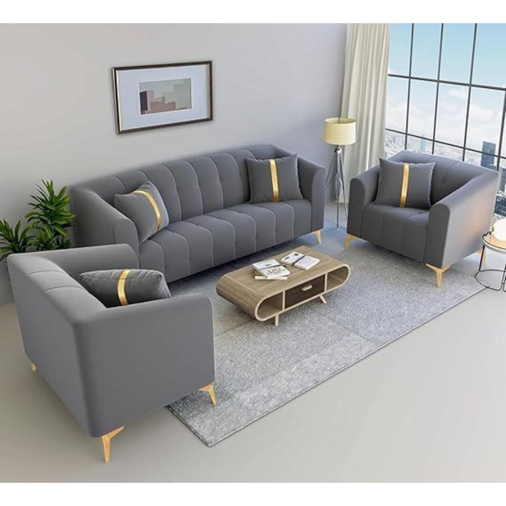 Sofa 321 Sofa Ruang Tamu Mewah Elegant Sofa Kursi Tamu Serat Bludru Terbaik Sofa Ruang Tamu Custom