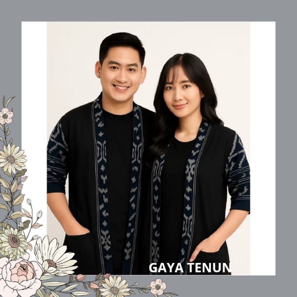 kimono tenun unisex - outher jazz blazer - outher batik tenun pria