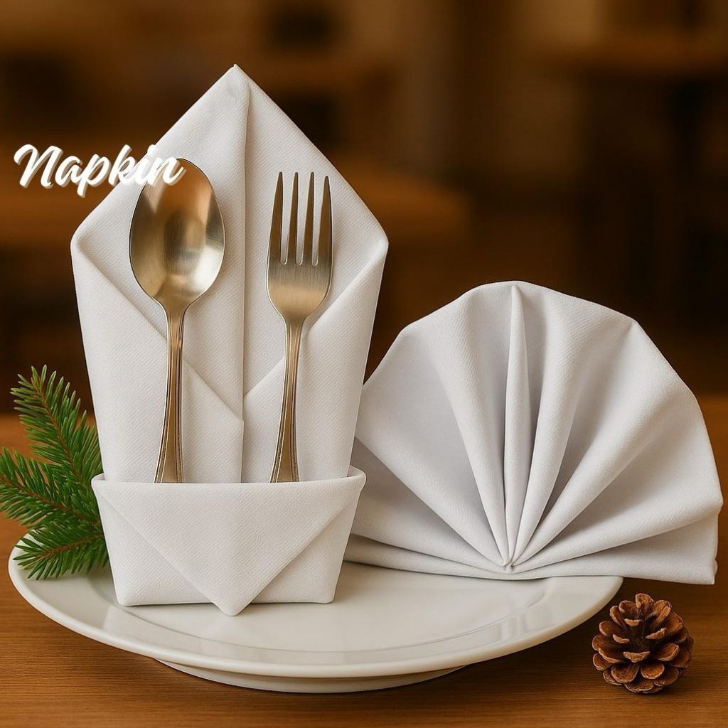 Serbet Makan Napkin Damask Sari Warna