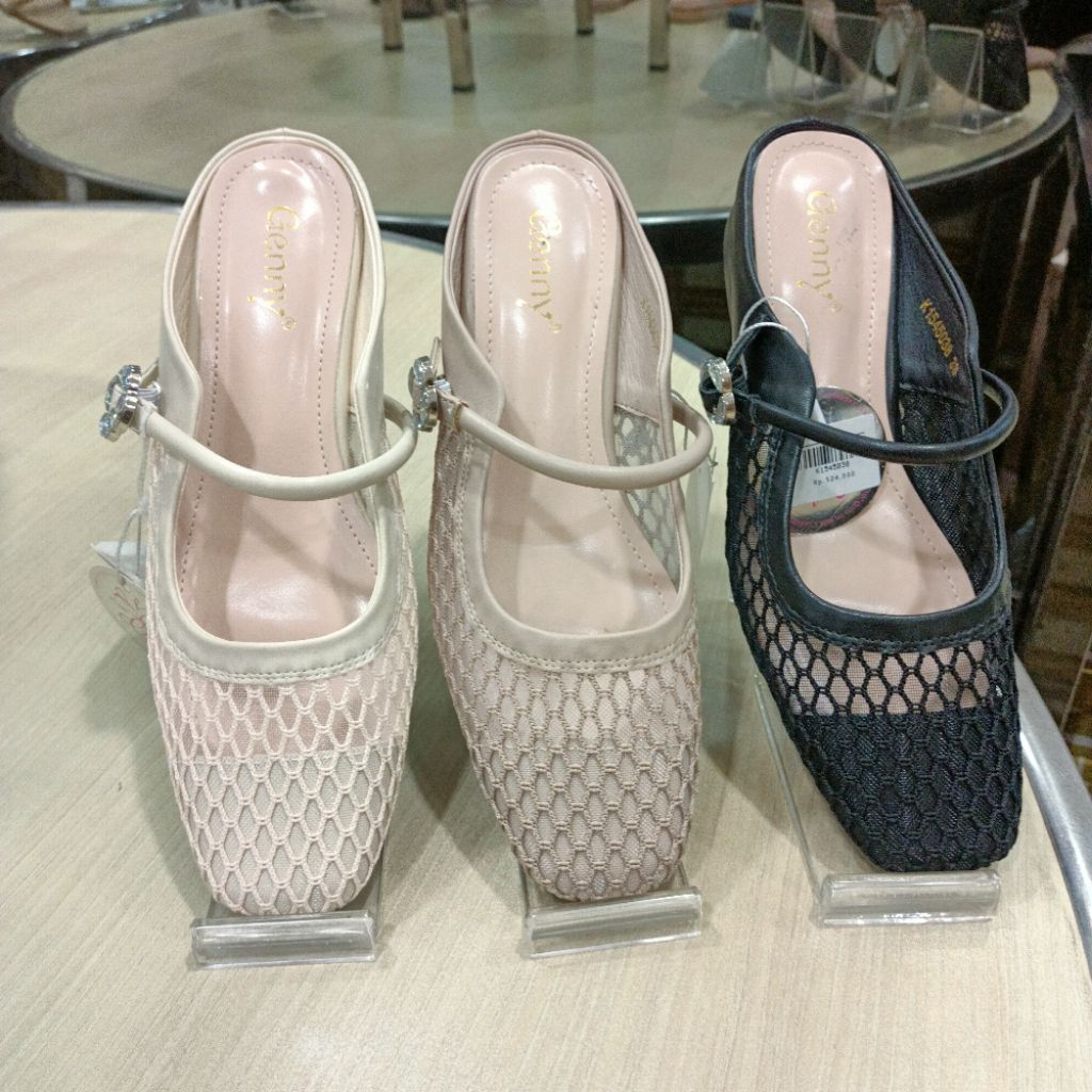 sepatu selop/mules wanita sol 2cm GENNY original