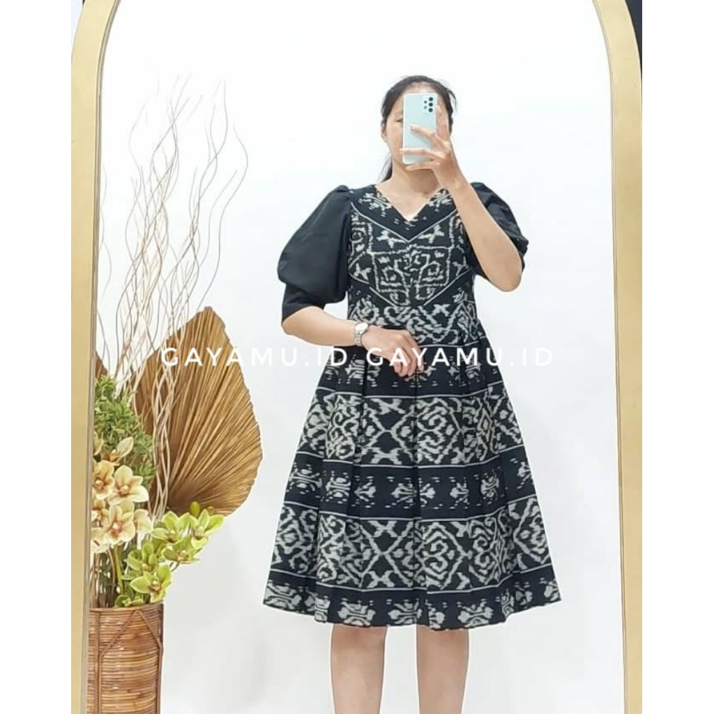 (READY&STOK) DRESS MIDI YUKATA × CEMERA ANEKA VARIASI - DRESS GEREJA - DRESS PESTA - DRESS MIDI - DR